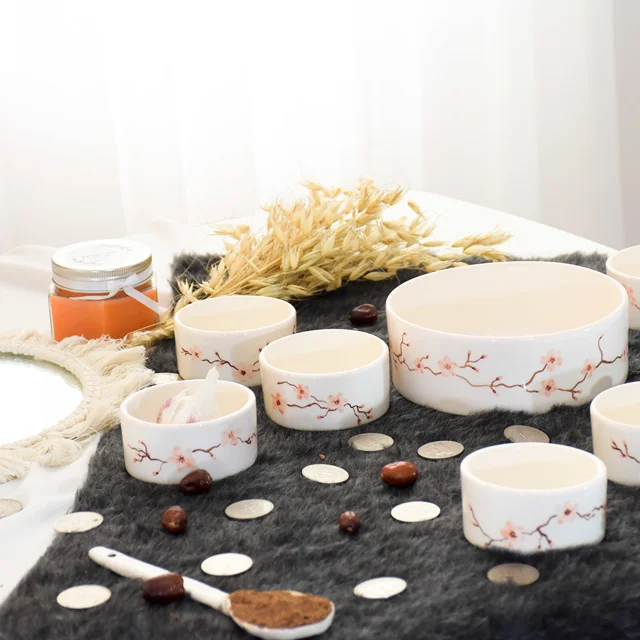 هفتسین سرامیکی نیلابی هفت تکه دستساز