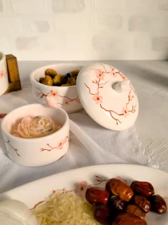 کاسه و قندان نیلابی