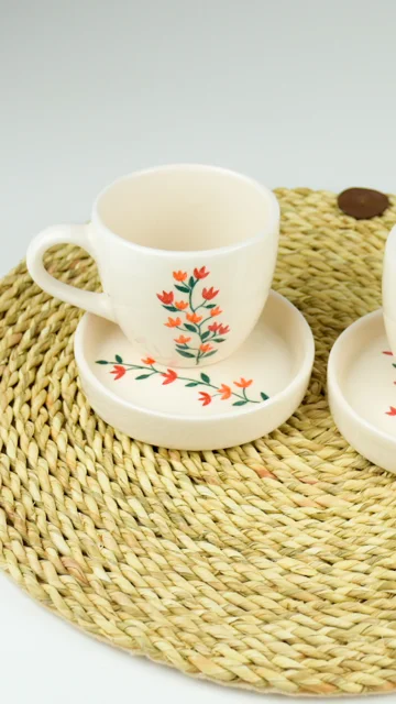 فنجان چای خوری طرح لاله