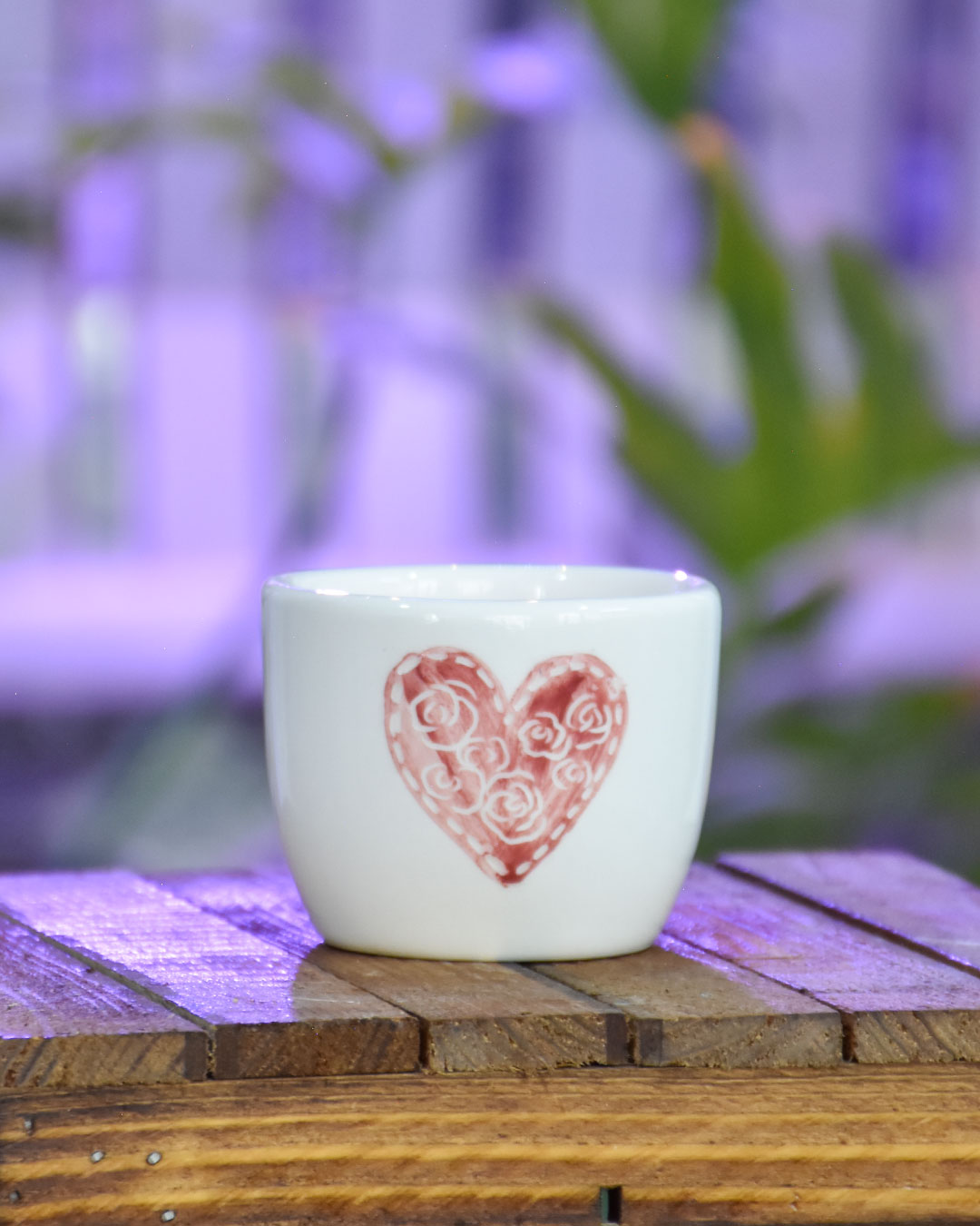 اسپرسو خوری طرح قلب