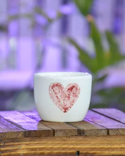 اسپرسو خوری طرح قلب