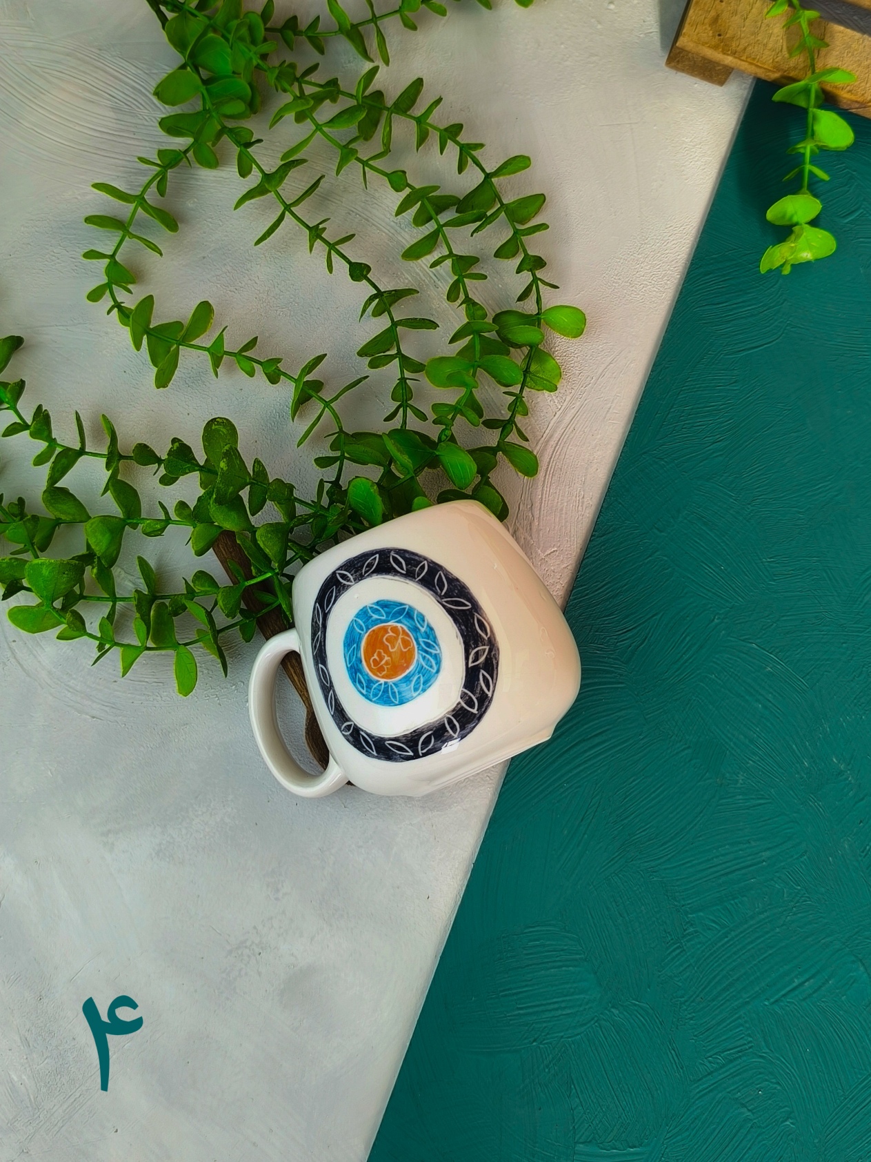 ماگ سرامیکی طرح چشم زخم