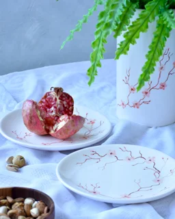 ست گلدان و پیش دستی دو عددی