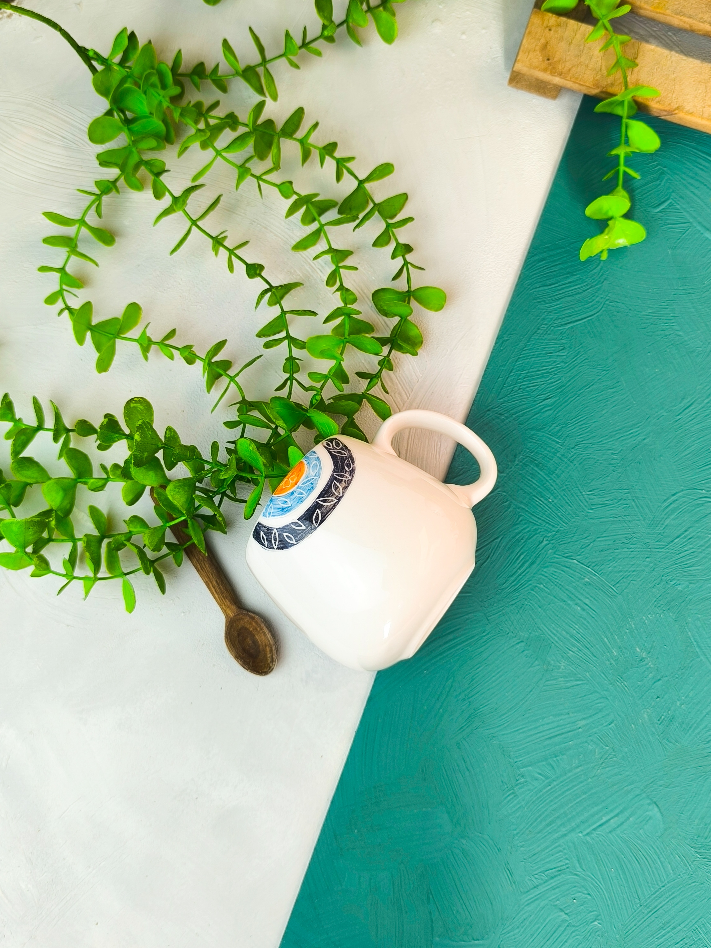 ماگ سرامیکی طرح چشم زخم