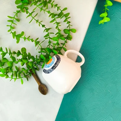 ماگ سرامیکی طرح چشم زخم