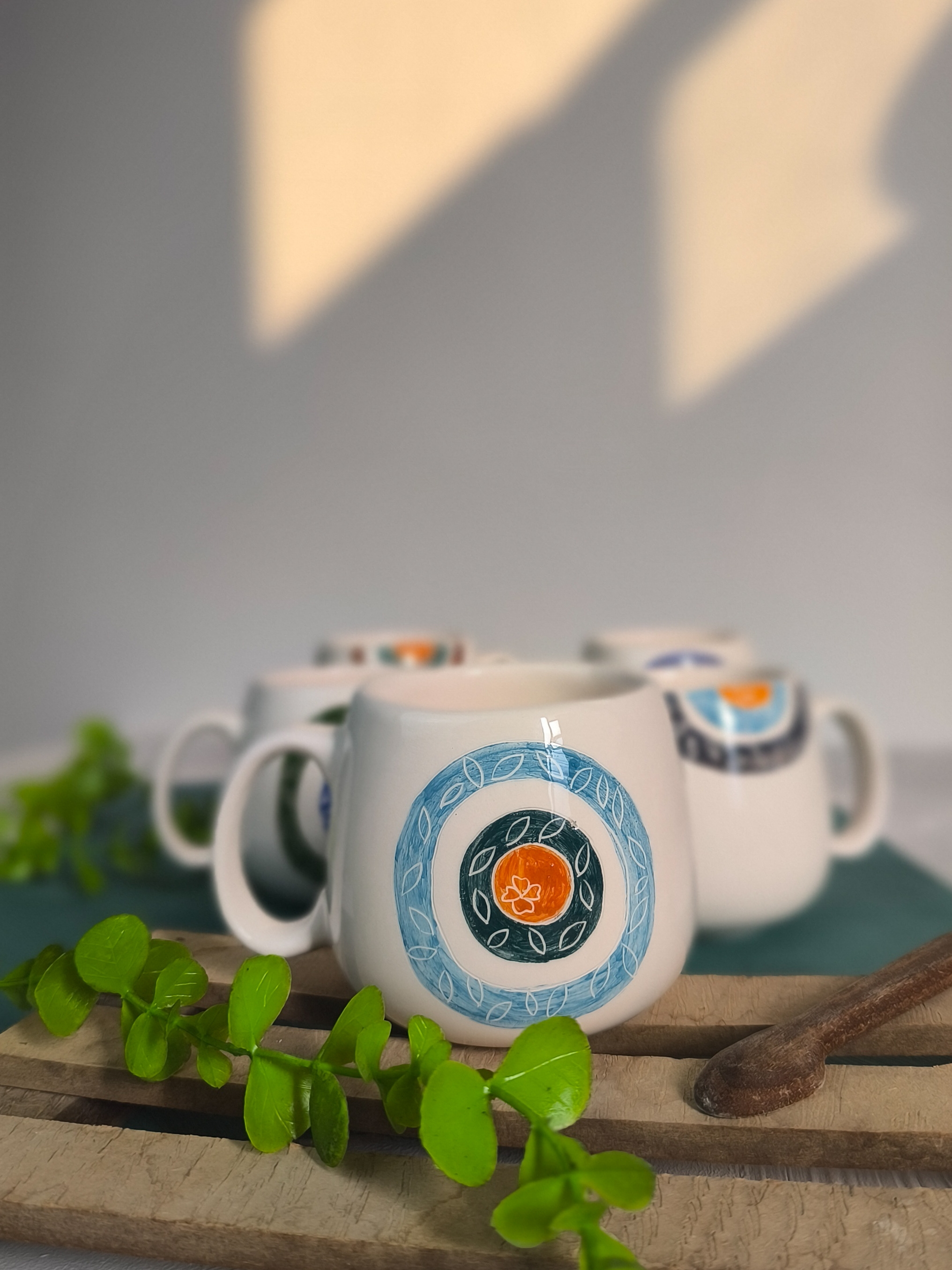 ماگ سرامیکی طرح چشم زخم