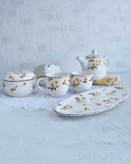 ست صبحانه خوری طرح آبان برند نیلابی