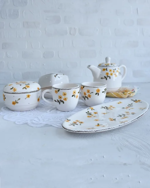 ست صبحانه خوری طرح آبان برند نیلابی