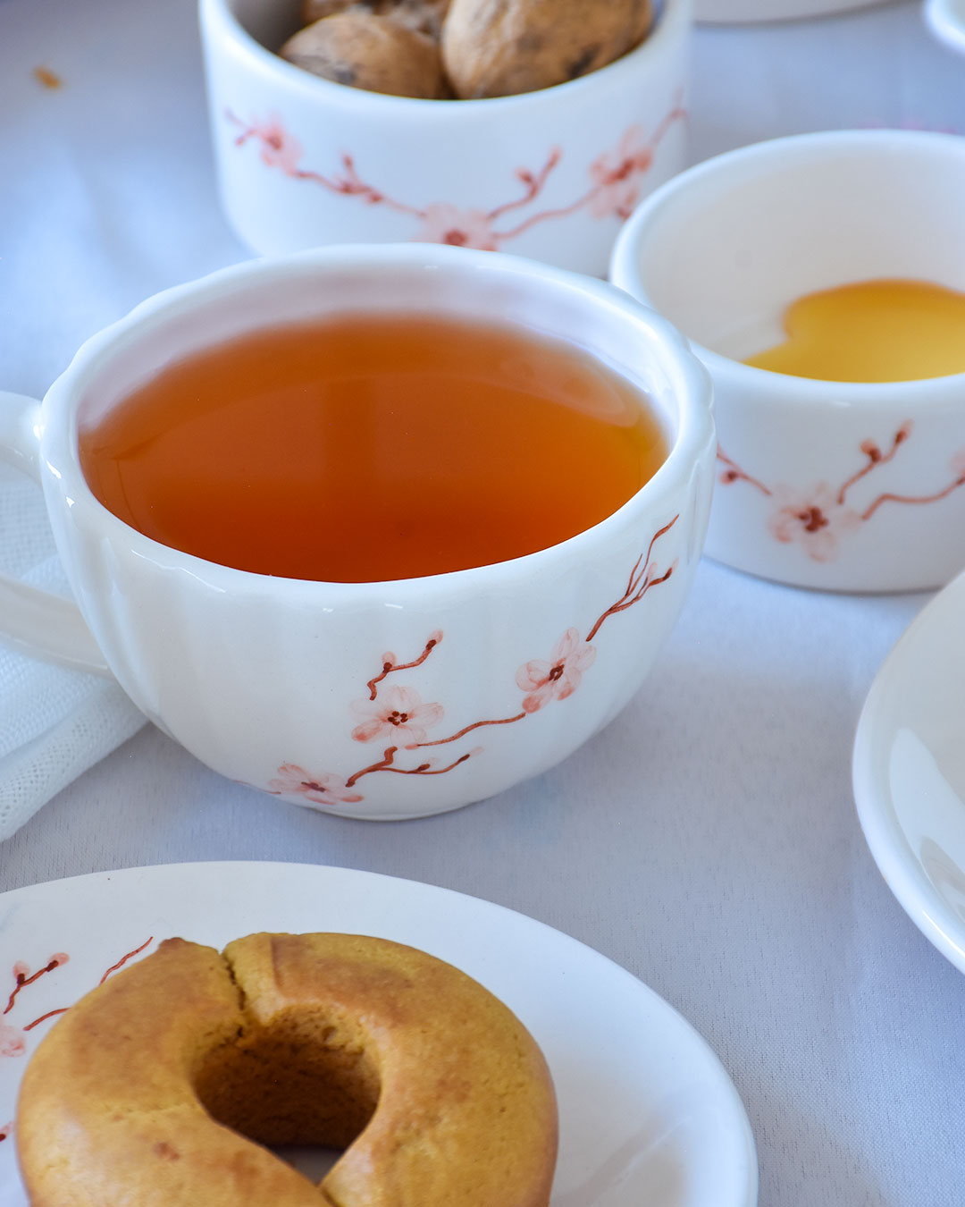 فنجان چای خوری صورتی