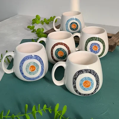 ماگ سرامیکی طرح چشم زخم - 5 رنگ مختلف