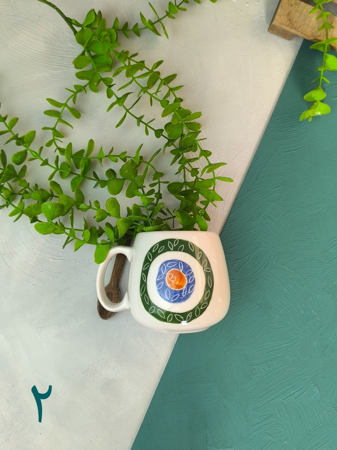 ماگ سرامیکی طرح چشم زخم