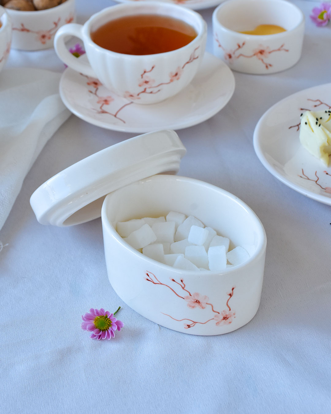 قندان در دار سرامیکی دستساز نیلابی