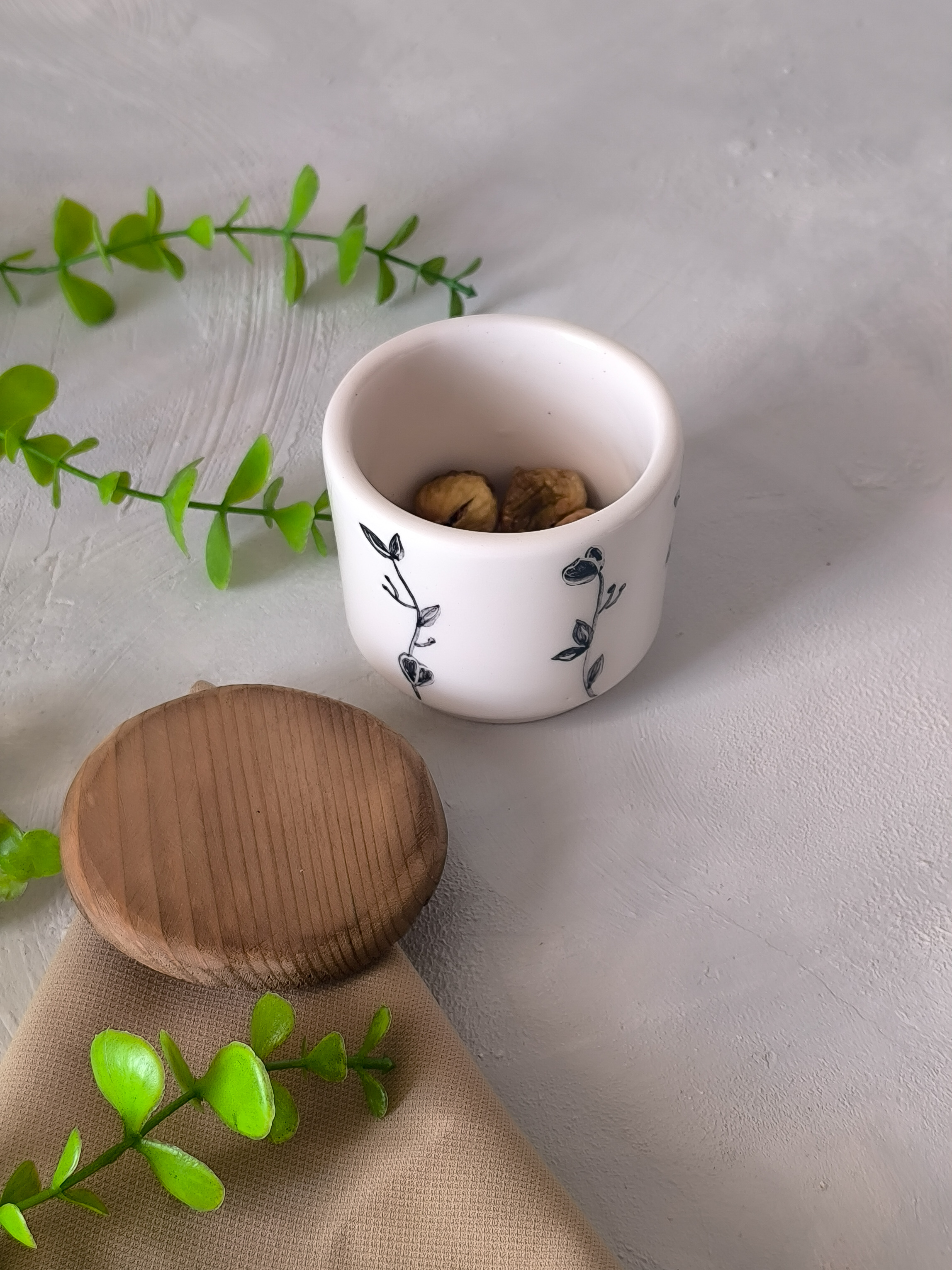 بانکه سرامیکی کوچک سر چوبی