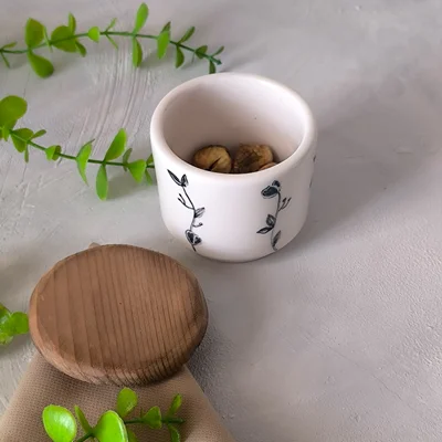 بانکه سرامیکی کوچک سر چوبی